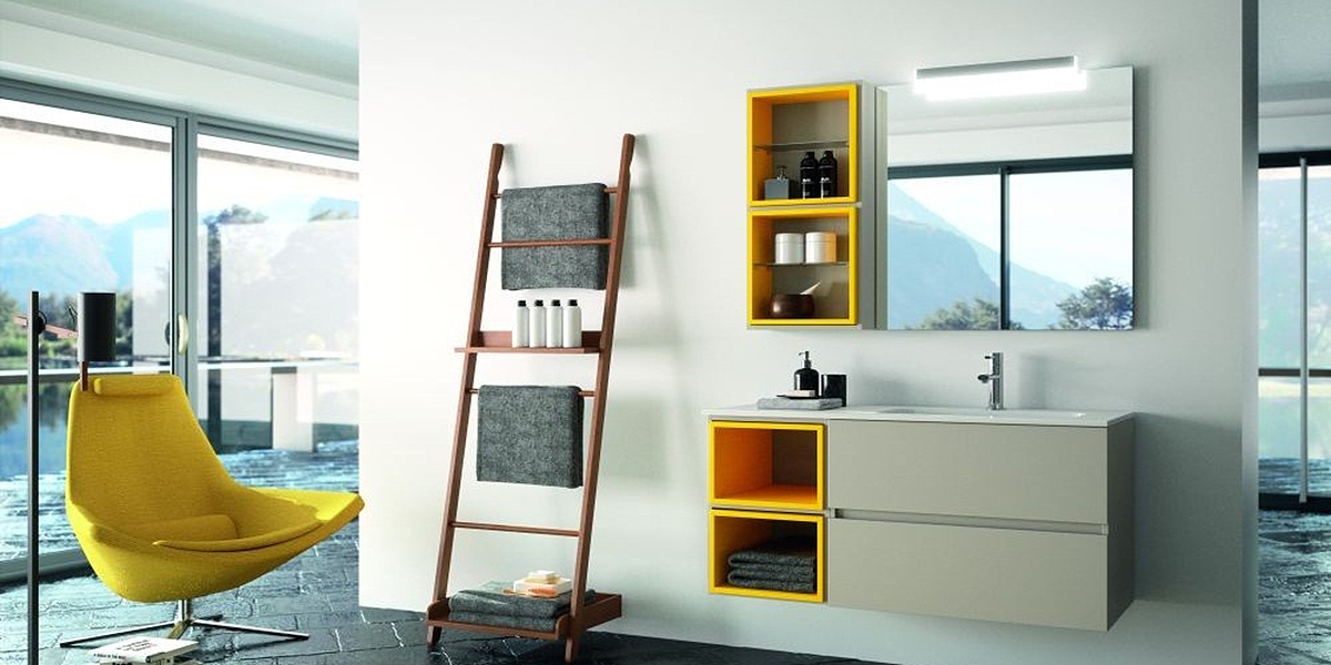 КОМПЛЕКТ МЕБЕЛИ FUSSION LINE 120 СМ GLOSS TAUPE SALGAR 23359 - Вид №1