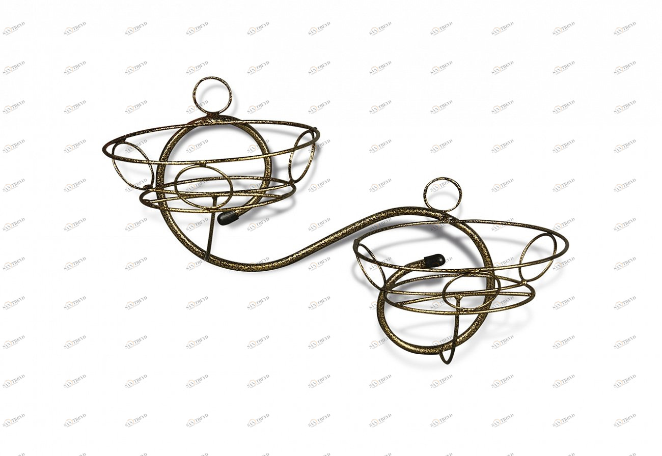 Подставка для цветов Volna бронза SHEFFILTON ПОДСТАВКИ ДЛЯ ЦВЕТОВ 015008 Бронза 