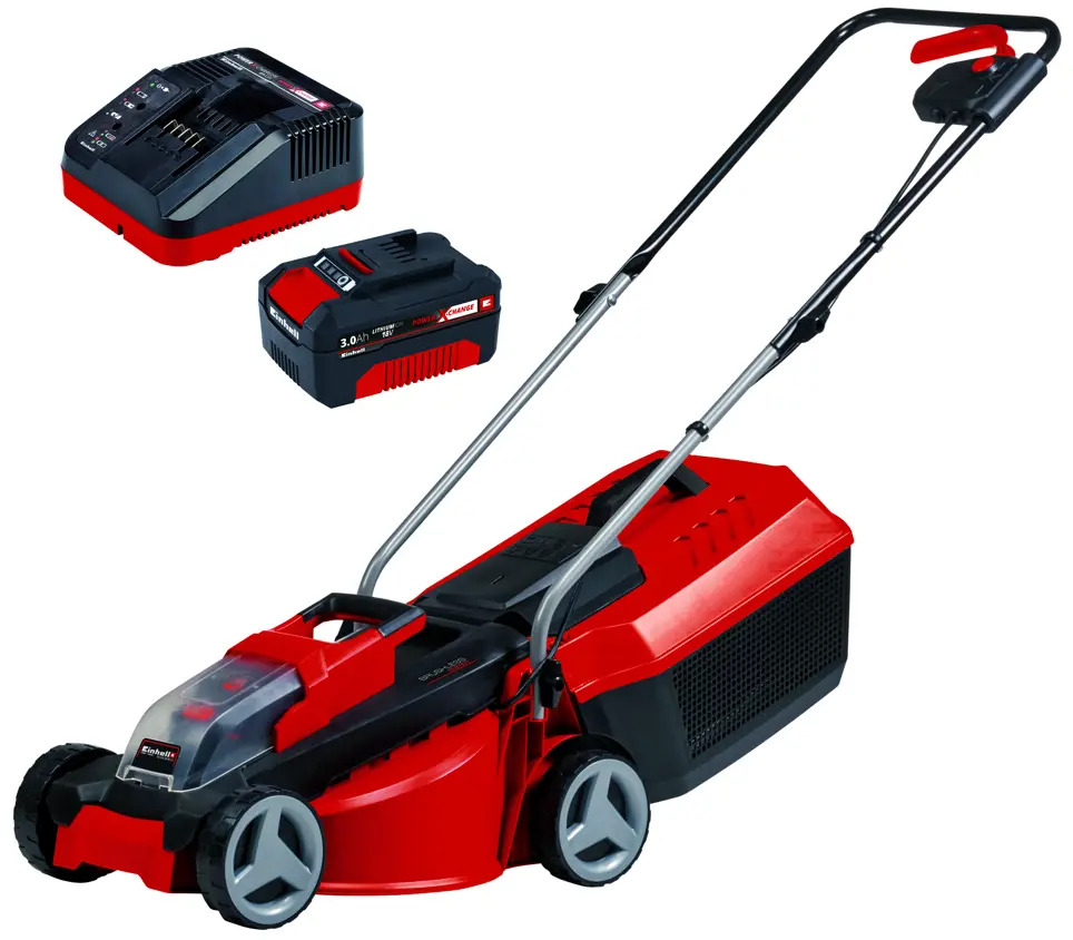 82149873 Газонокосилка аккумуляторная бесщеточная Einhell GE-CM 18/30 Li 18 В 30 см 1x3 Ач АКБ и ЗУ входит в комплект STLM-0963091