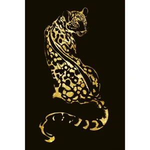 Картина на холсте Канвас 45x60 см цвет черно-золотой 89345495 STLM-2126023