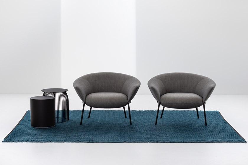 La Cividina Кресло из ткани с обитым основанием Swale sun-id-1369398 - Вид №3