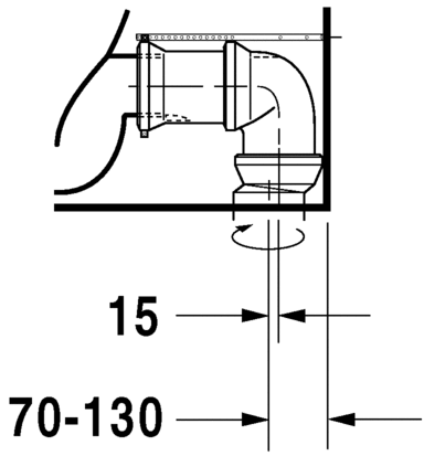 21180920002 Компакт унитаз с бачком Белый Duravit D-Code Германия - Вид №8