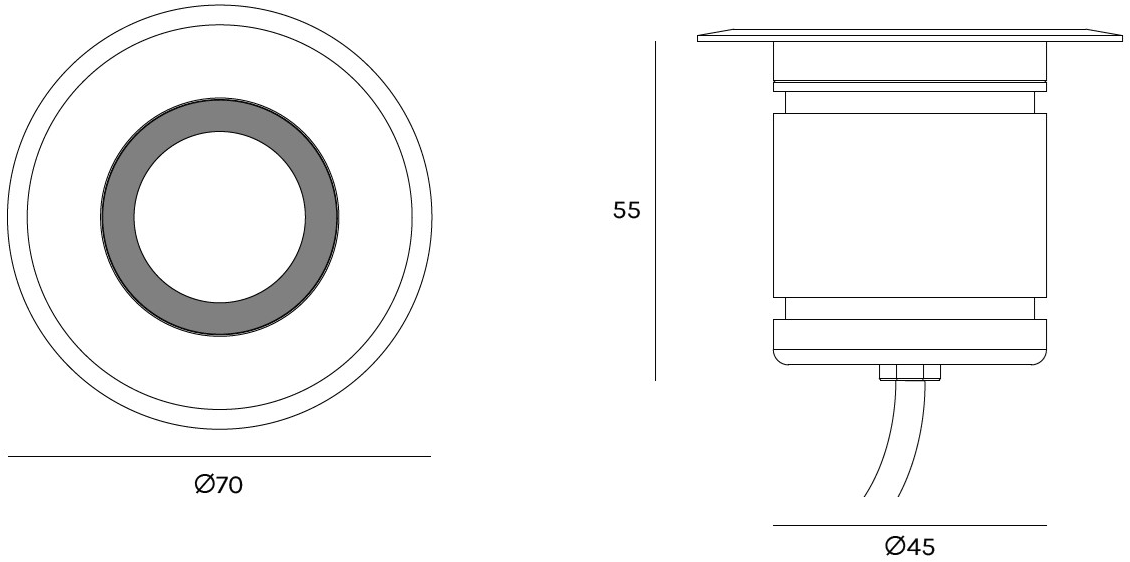 Olev Встраиваемый светодиодный уличный светильник Dot DOT 2.0 sun-id-1440484 - Вид №5