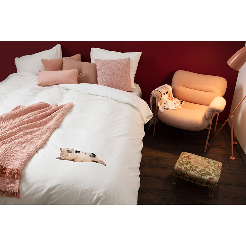 Комплект постельного белья  "Поросенок белый" 150х200 см SNURK MISSPEGGYWHITE150Х200CM - Вид №1