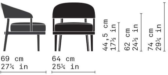 Very Wood Кресло из ткани с подлокотниками Eclipse sun-id-1448559 - Вид №4