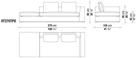 Maxalto Диван из ткани Otium sun-id-1372446 - Вид №31