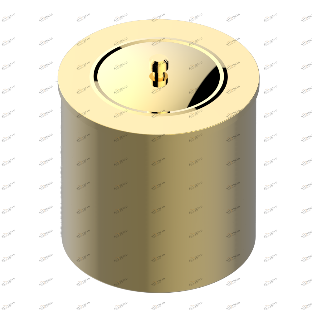 A2I-712CL WASTE BASKET WITH COVER Diameter : 200 mm Thg-paris Perle Покрытие PVD золотистый цвет A2I-712CL CAT.F