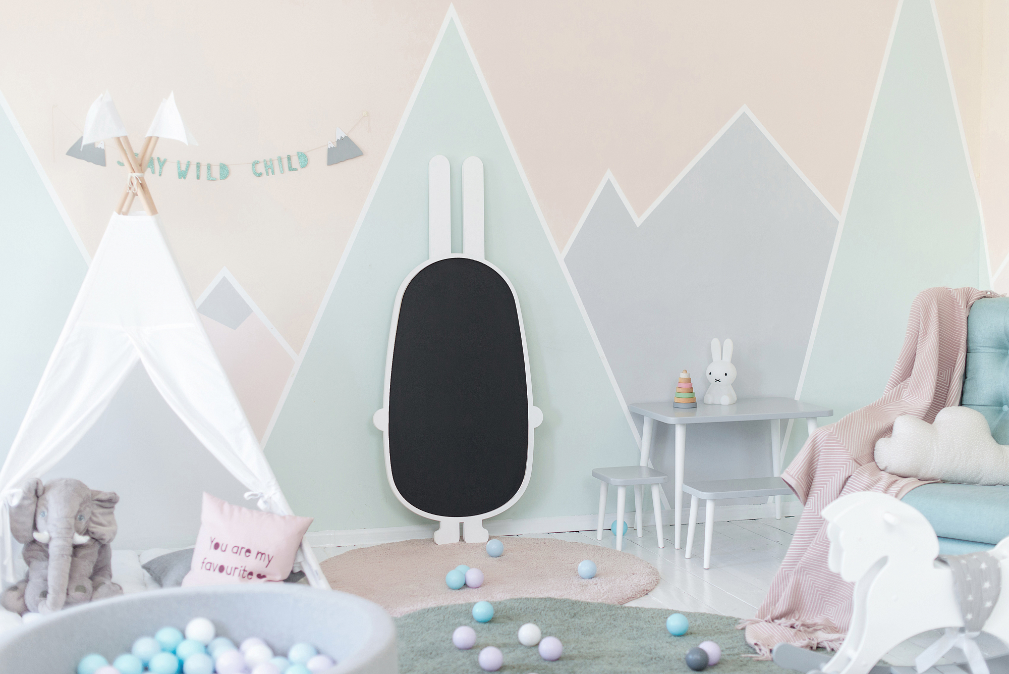 Грифельная доска белая "Заяц" ЗАЯЦ  00-3859359 Белый Santreyd  - Вид №2