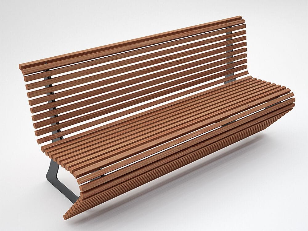 Деревянная скамья со спинкой CITYSì Elodie ARCH-00097666