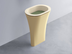 AMLA65-LN+AMPILO-AG+AMCOLO-CN Раковина Amedeo Ovale отдельностоящая cielo Enjoy + Amedeo