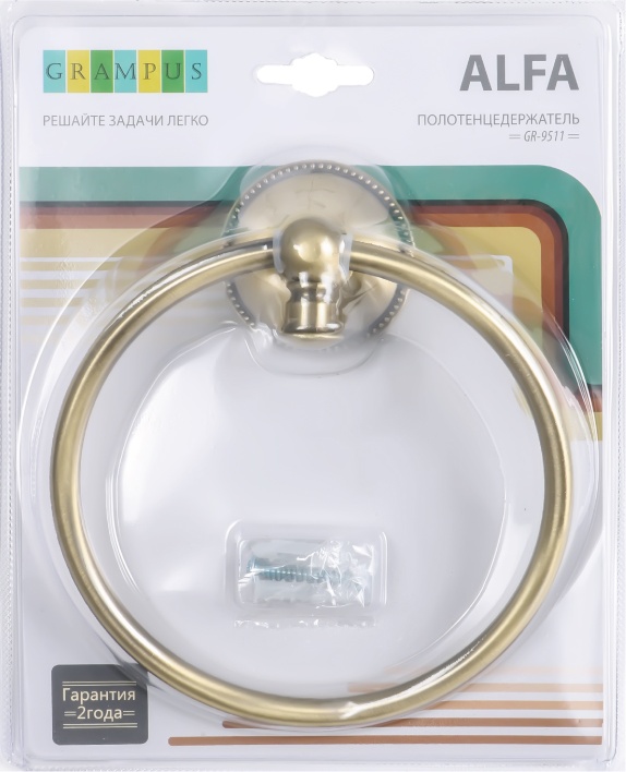 9511 Полотенцедержатель кольцо GR- GRAMPUS ALFA - Вид №1