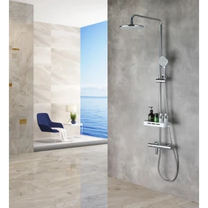 Душевая стойка с термостатом Lemark LR7010C Тропик