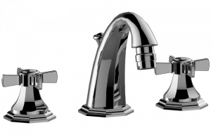 E-1961-C16L Three-hole bidet mixer with manual pop-up waste GRAFF Topaz