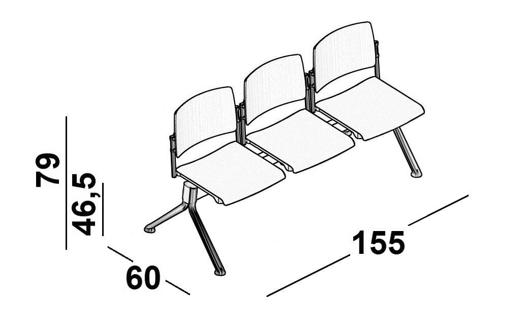 Сиденье на полу из полипропилена Luxy Essential ARCH-00020575 - Вид №2