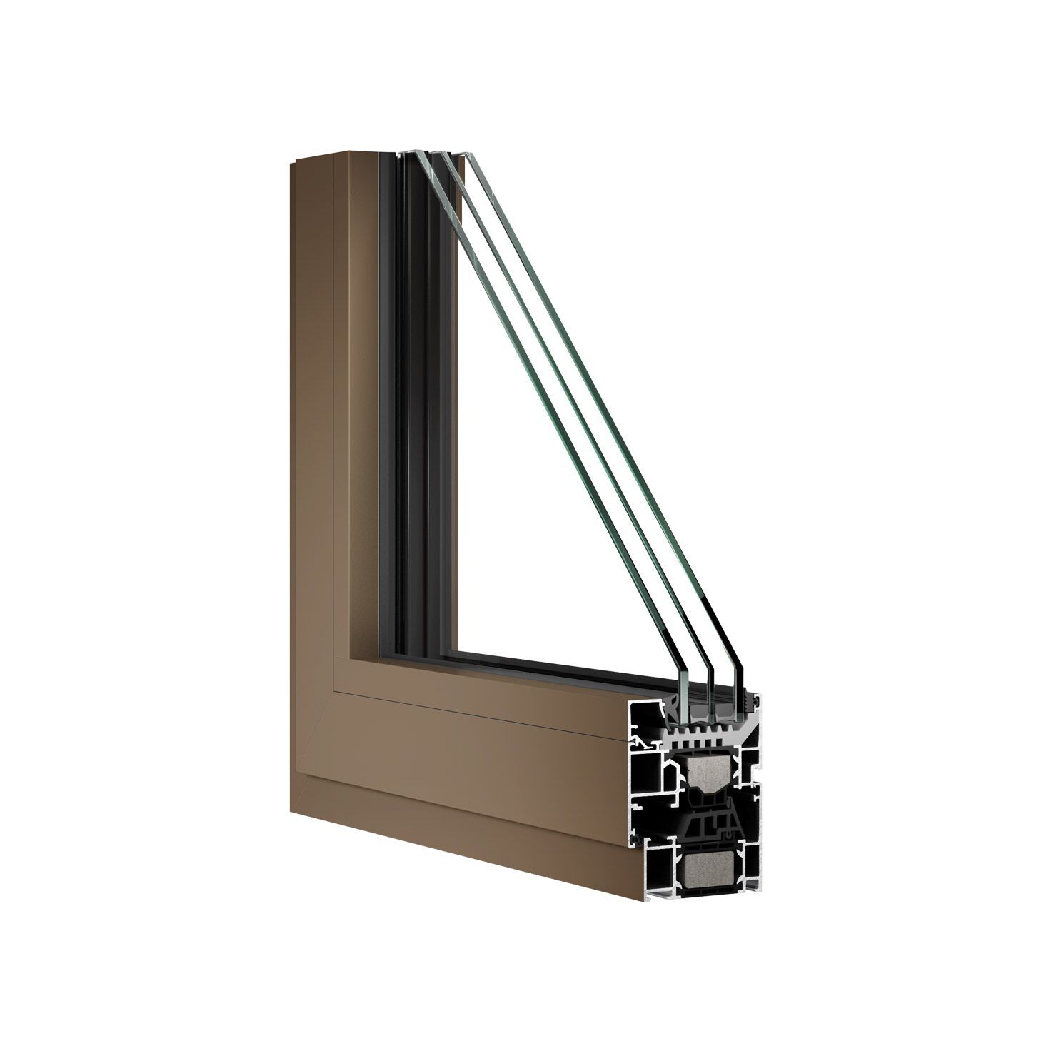 Алюминиевое створчатое окно D&V Serramenti AWS 75 SI+ ARCH-00006281 - Вид №4