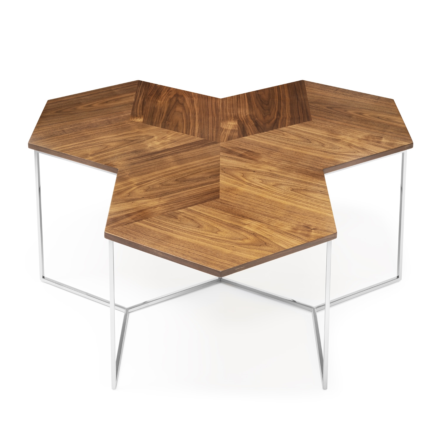 450281-02 ABHIKA КОФЕЙНЫЙ СТОЛ TRIAD H50 120X120 SILVER  - Вид №3