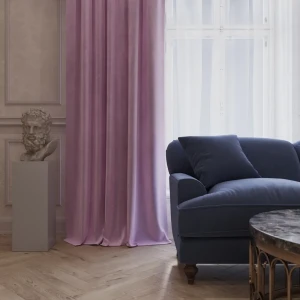 Штора на ленте бархат 230x280 см цвет сирень