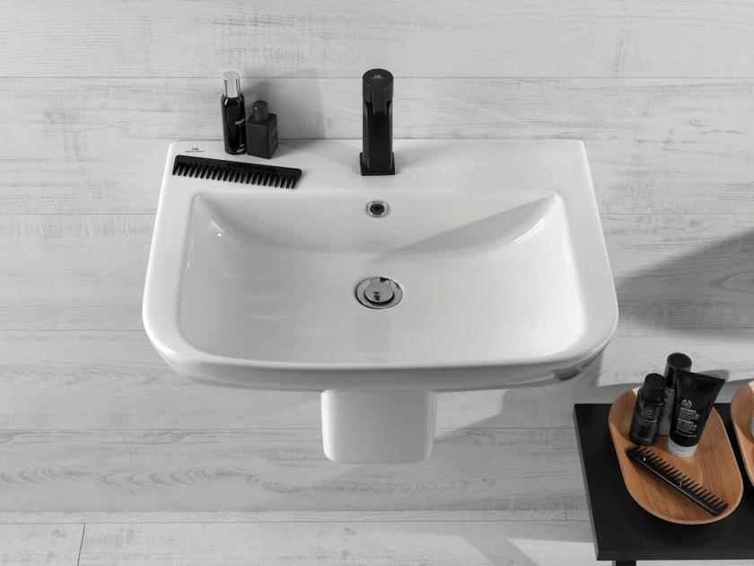 100130719 Подвесная раковина настенная овальная Noken Urban белая - Вид №5