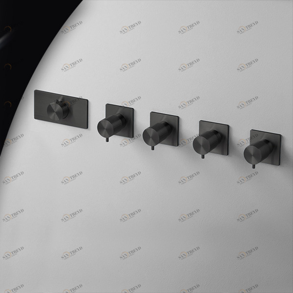 Термостат для душа AICO TER57C карбон Radomonte