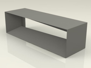 Оцинкованная стальная скамья без спинки