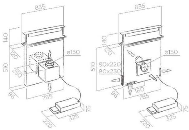 Elica Съемный верхний колпак из нержавеющей стали Iconic sun-id-1404274 - Вид №4