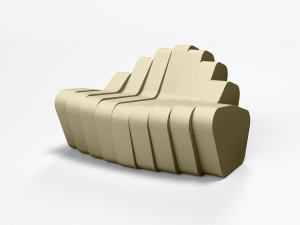 Пенопластовая скамья со спинкой