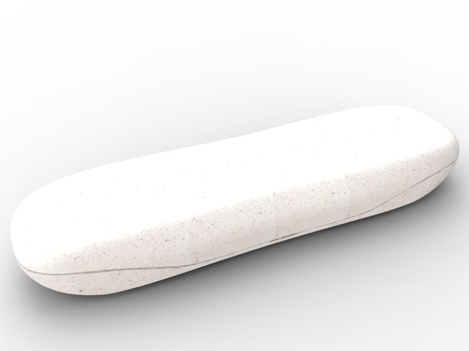 Реконструированная каменная скамья без спинки Viscio Urban Design волна ARCH-00036052 - Вид №1