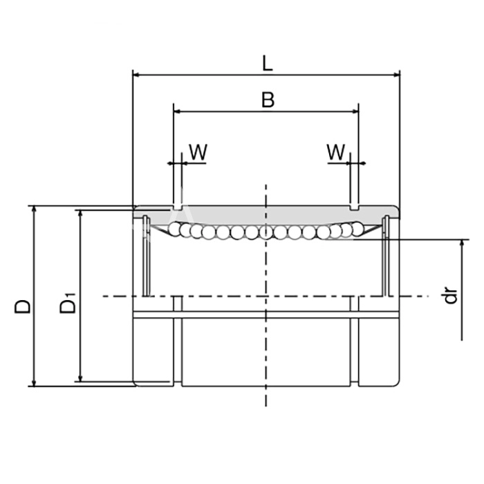IS653 Линейный подшипник LME12-UU-AJ ISKRA  - Вид №1