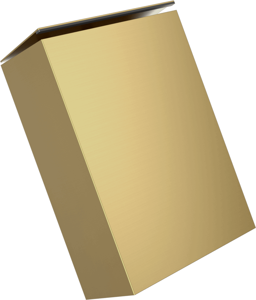 P795-L Настенный контейнер из нержавеющей стали объемом 25 л с крышкой