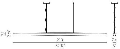 PANZERI Светодиодный подвесной светильник из алюминия Viisi sun-id-1469654 - Вид №5