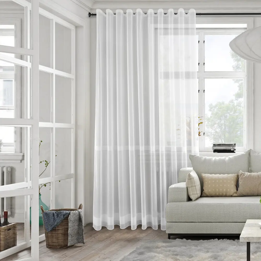 Тюль на ленте для кухни Альмерия 300x280 см цвет экрю 88054260 STLM-2131531 MIAMOZA 