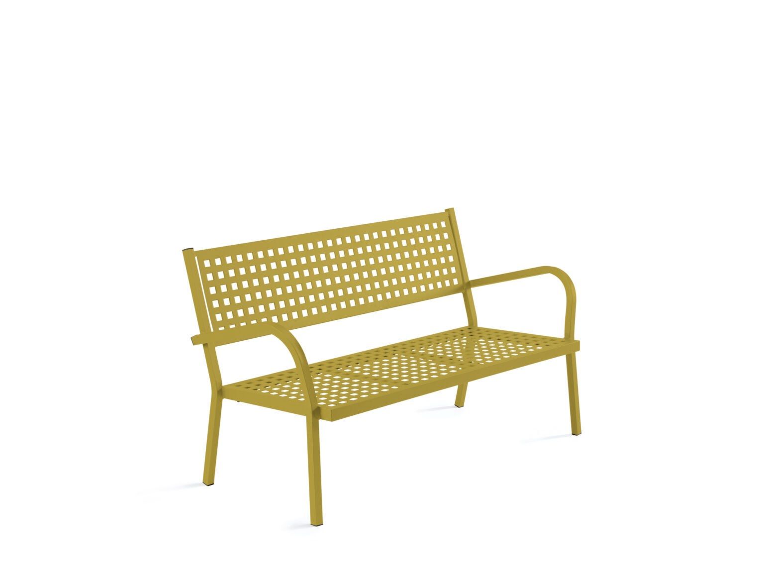 Металлическая садовая скамейка с подлокотниками Vermobil ARCH-00085459 - Вид №11