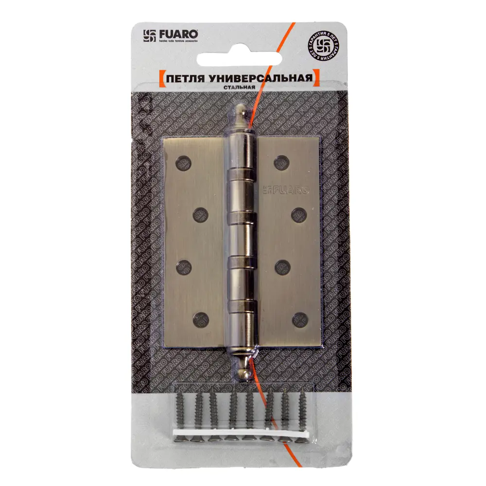 Петля универсальная Fuaro 4BB/А 100x75x2.5 мм сталь цвет бронза STLM-2095169 - Вид №1