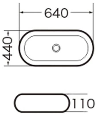 GR-3011 Накладная раковина на столешницу  прямоугольная Grossman  - Вид №2