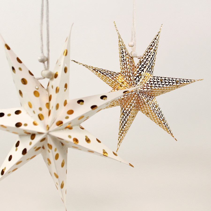 en_ny0068 Набор декоративных елочных украшений stars, 6 шт. EnjoyMe  - Вид №3