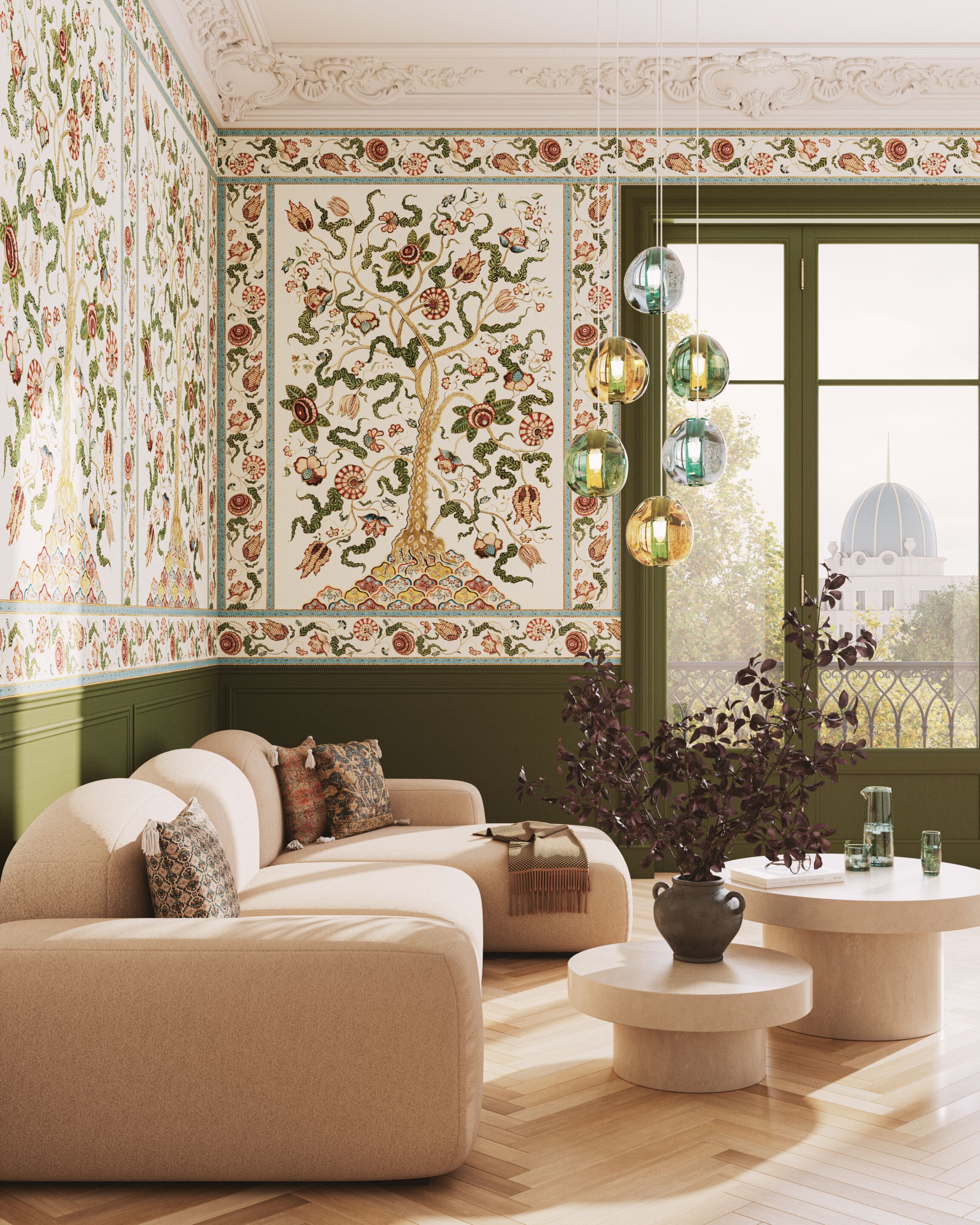 Обои с цветочными мотивами Ressource Антуанетта Пуассон ARCH-00083080 - Вид №1