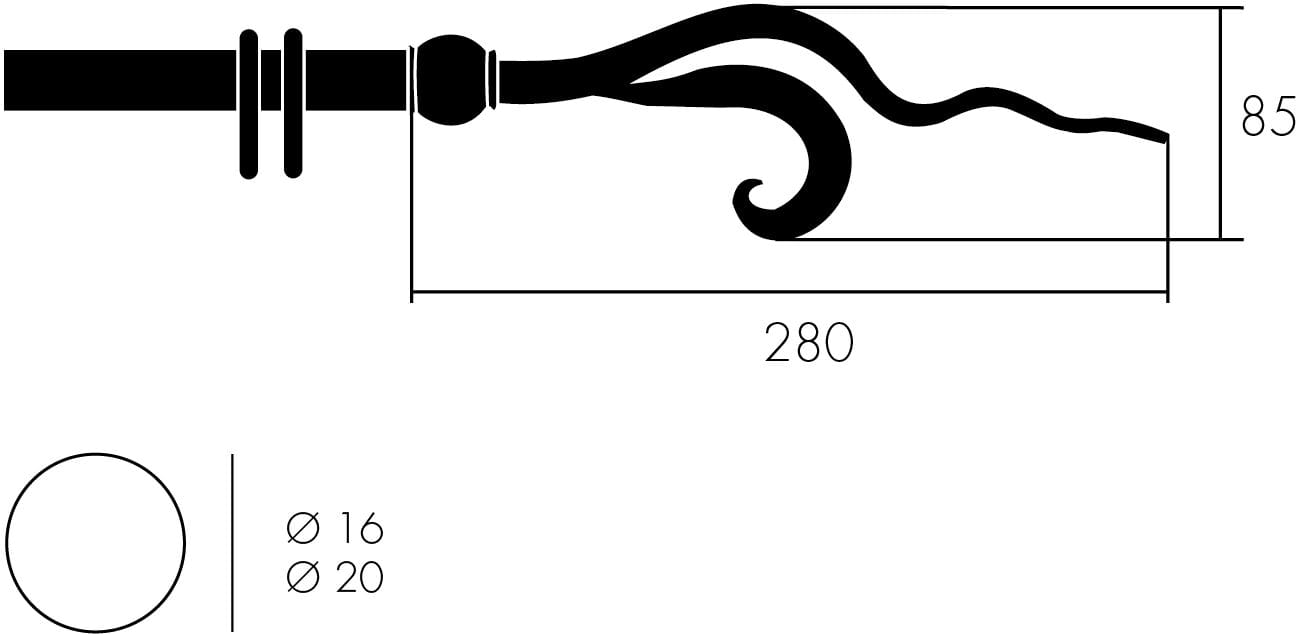 Железный карниз Frandoli Олимпийские боги ARCH-00101180 - Вид №1