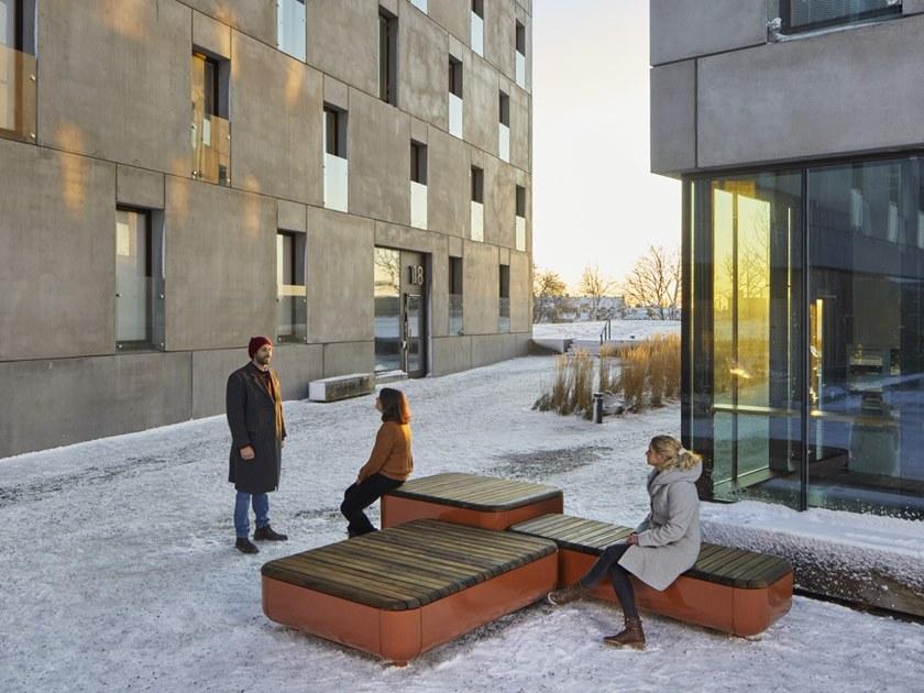 VESTRE Скамейка из стали и дерева sun-id-1464614 - Вид №1