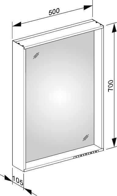 33097ZZ2503 Зеркало с подсветкой KEUCO Plan - Вид №13