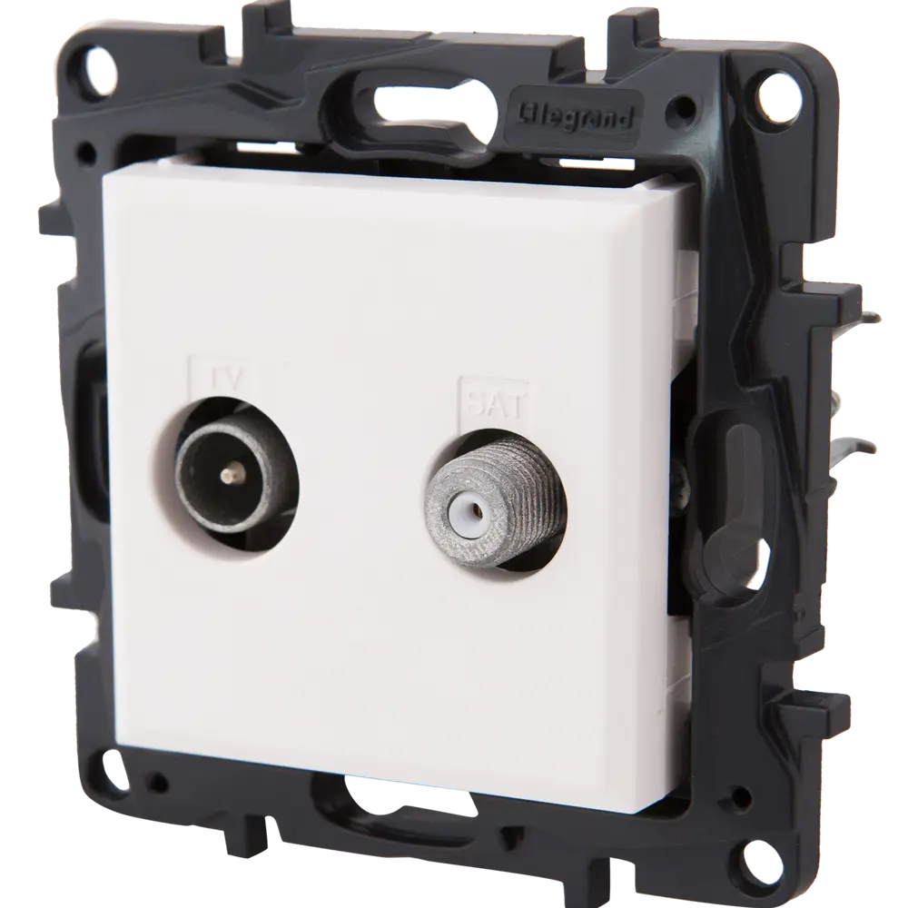 Спутниковая ТВ-розетка Legrand Structura для двойного подключения 82064624 STLM-0018614 - Вид №2