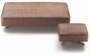 Flexform Прямоугольный пуф из кожи