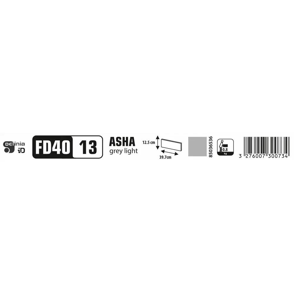 Фасад кухонный DELINIA ID Аша грей 39.7×12.5 см - глянцевый и практичный 85036536 STLM-0057830 - Вид №10