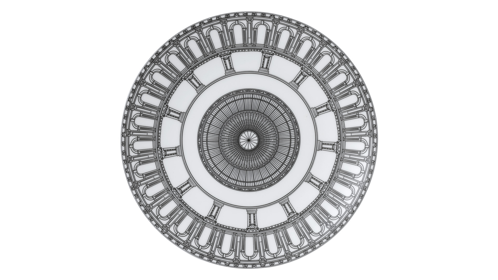 10672285 Royal Crown Derby Сервиз чайный Royal Crown Derby Альберт Холл на 6 персон 20 предметов, фарфор Фарфор  - Вид №4