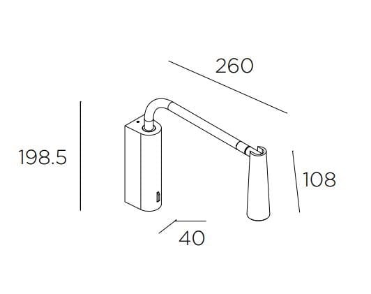 Регулируемая светодиодная лампа для чтения LedsC4 диапазон ARCH-00097474 - Вид №4