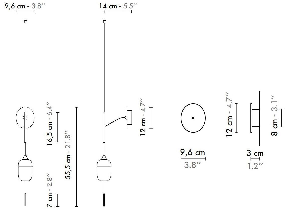 designheure Настенный светильник из фарфора Fleur de kaolin sun-id-1514561 - Вид №4