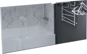 У73579 Зеркало Glace 140*65 1 Marka Glace