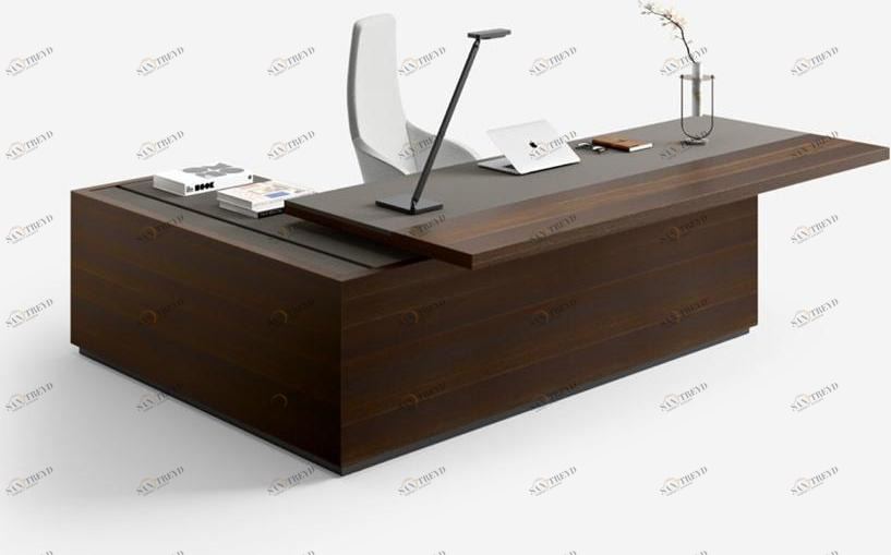 Sinetica Исполнительный угловой письменный стол с ящиками More sun-id-1489693