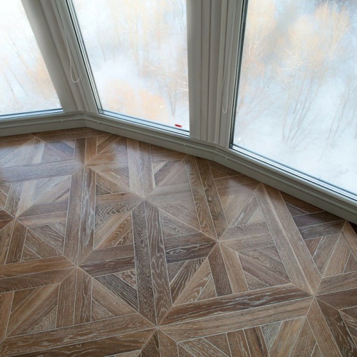 Модульный паркет Marco Ferutti Linea Linea Экспрешен Дуб (Гладкая) 405х405 мм 2600600034 - Вид №7