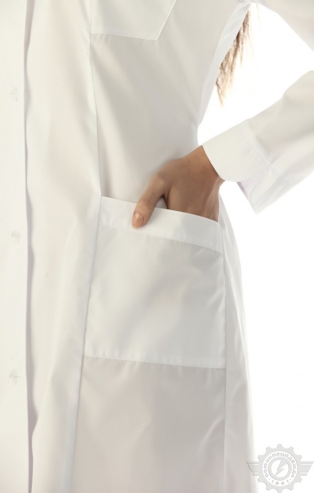 63532 Халат "Виктория"  Медицинская одежда  размер 50/158-164 Спецодежда  - Вид №2