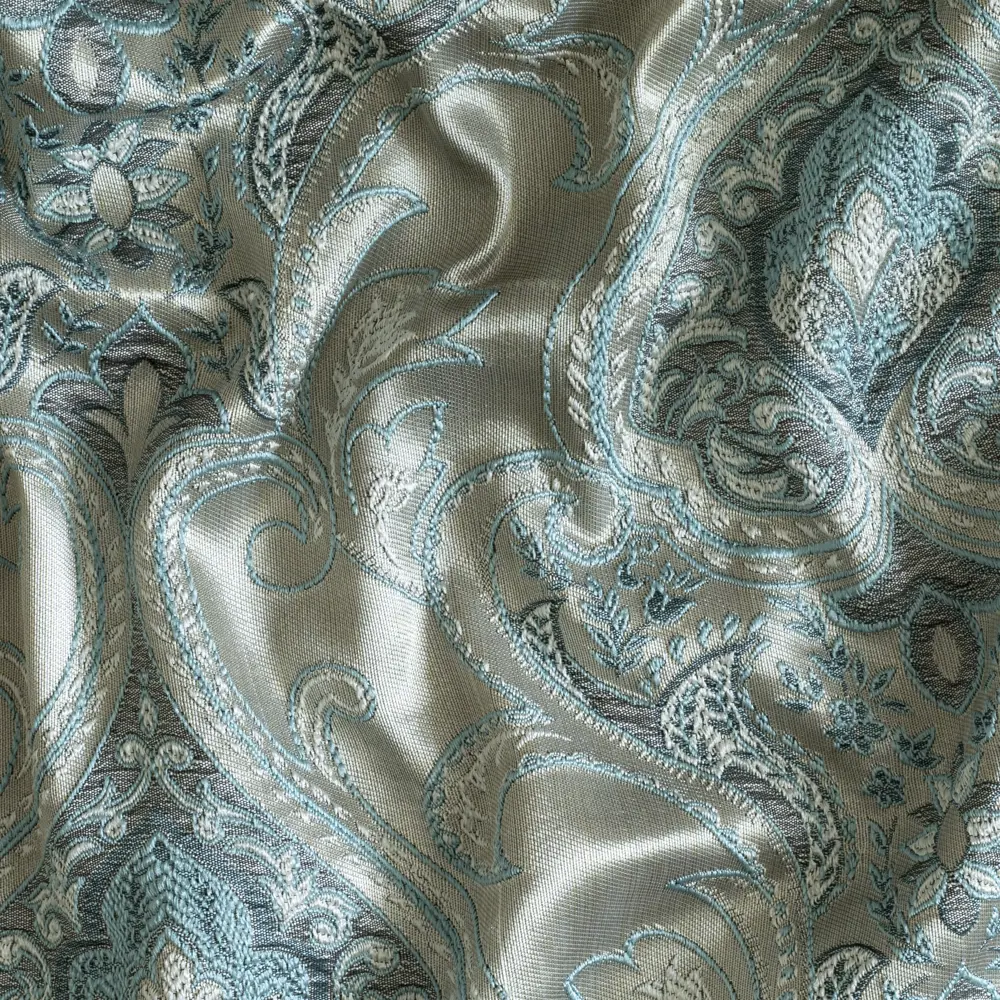 Штора на ленте Виченца 200x280 см цвет бирюзовый GARDEN STLM-2193495 - Вид №4